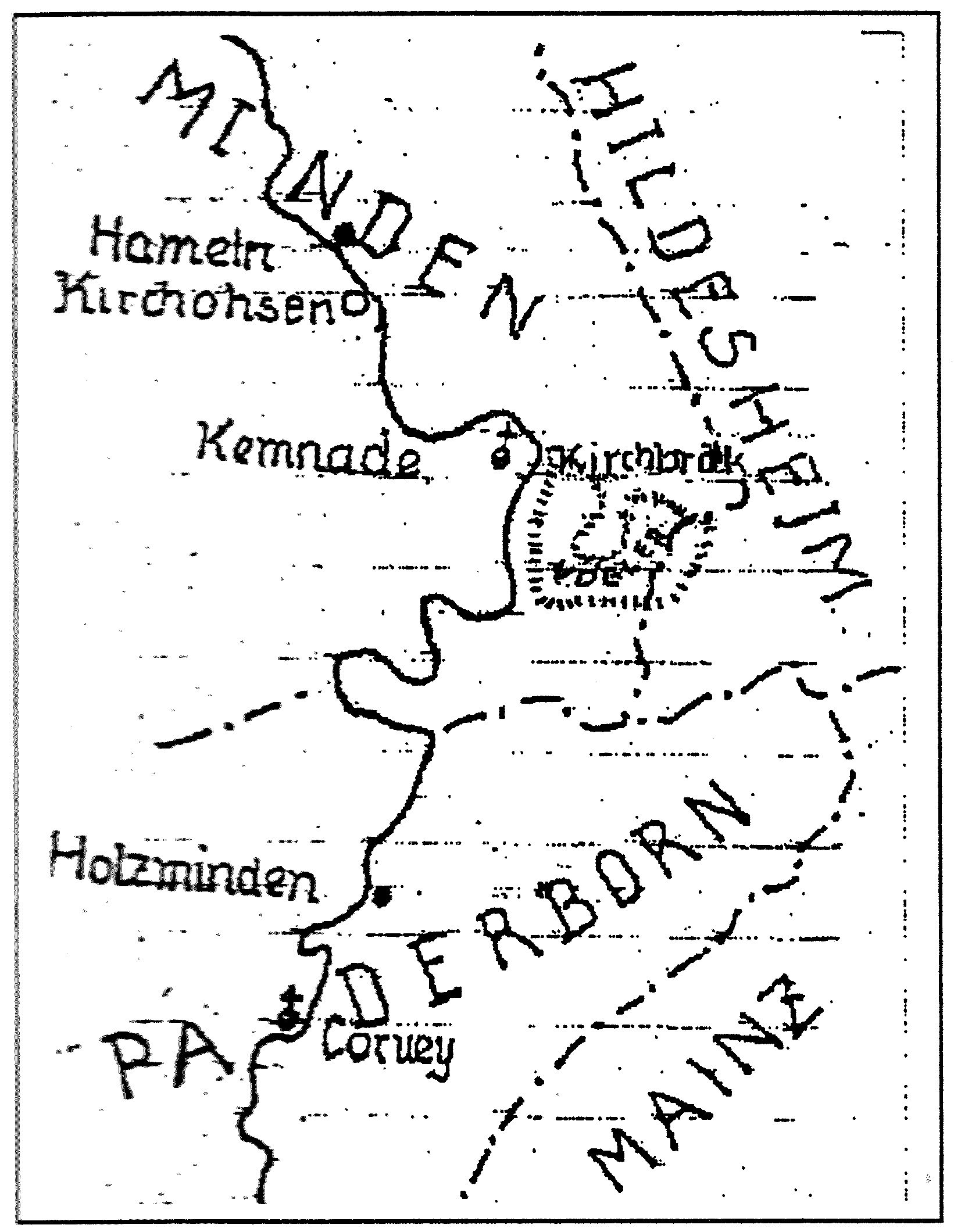Karte der frühen Bistümer